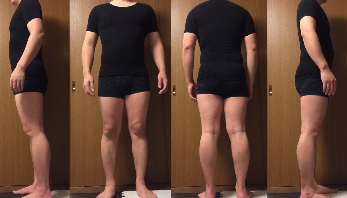 パンプマッスルビルダーTシャツを初めて着た写真